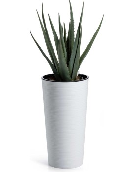 Květináč URBANIKA Riflo 19,6x36,4 cm bílý 