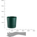 Květináč s podmiskou AZALEA 17,5 cm zelený 