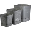 Květináč CUBI 30x33 cm šedý beton