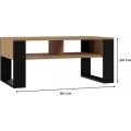 Konferenční stolek Lawa MODERN 2P dub artisan/černý