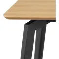 Jídelní stůl Cadiz 160 cm dub přírodní/černý