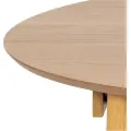 Jídelní rozkládací stůl Montreux 115/154 cm z kaučukovníku dub přírodní