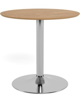 Jídelní stůl Ibiza 80 cm dub přírodní/stříbrný