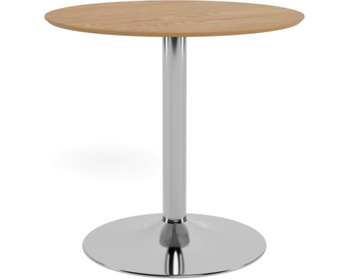 Jídelní stůl Ibiza 80 cm dub přírodní/stříbrný