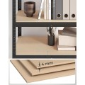 Dílenský regál Busta 80 cm černý/hnědý
