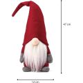 Vánoční skřítek ELF 009 47 cm červený