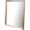 Nástěnné zrcadlo Adesso 120 cm z masivu hnědé/šedé