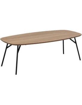 Konferenční stolek Caracas 120 cm dub olejovaný/černý