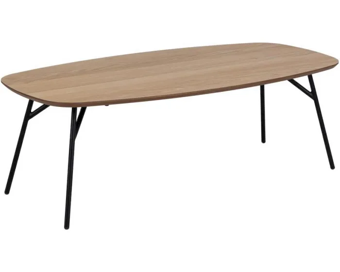 Konferenční stolek Caracas 120 cm dub olejovaný/černý