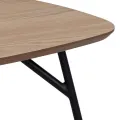 Konferenční stolek Caracas 120 cm dub olejovaný/černý