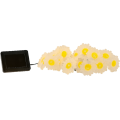 Solární světelný LED řetěz SOMIE s 20 diodami teplý bílý