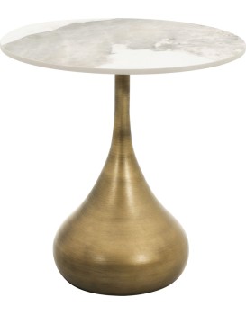 Odkládací stolek Modig 50 cm zlatý/mramor