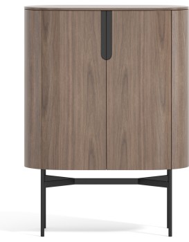 Komoda Silario 95 cm ořech/mramor