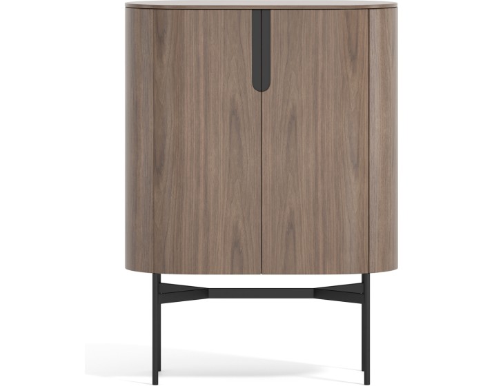 Komoda Silario 95 cm ořech/mramor