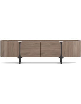 TV stolek Sileno 200 cm ořech/černý