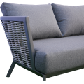 Sada zahradního nábytku Tallinn s výškově nastavitelným stolem šedá