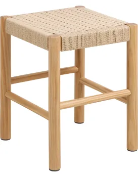 Stolička Alvin 35 cm z masivu smetanová/borovice