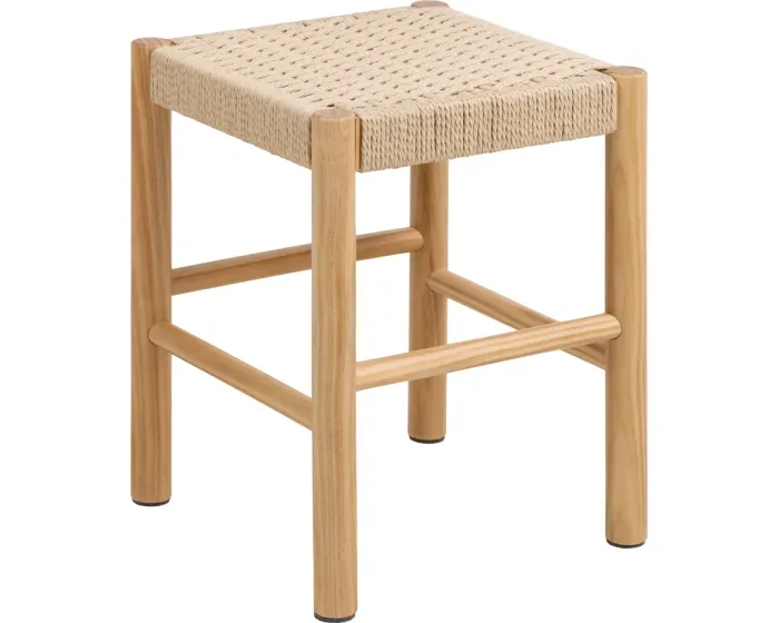 Stolička Alvin 35 cm z masivu smetanová/borovice