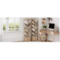 Designová knihovna Marelo 135 cm hnědá/černá
