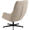 Otočné křeslo Bosley lounge béžové/černé II