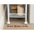 Pojízdný kuchyňský vozík Vasagle Compi 99 cm hnědý/bílý