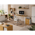 Kancelářský stůl Houseland Nuvia Home 05 140 cm dub/bílý