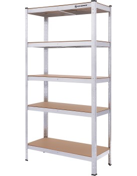 Kovový regál Banom šedý