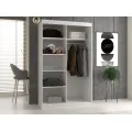 Šatní skříň se zrcadlem Iga A/C 120 cm bílá