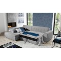 Rohová rozkládací sedací souprava SORENTO 296 cm Monolith 84/Monolith 97 šedá levá