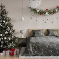 Flanelové povlečení Silentnight II šedé