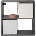 Regál Mixxit 4 B&Q 74 cm grafit