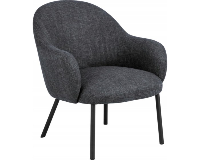 Křeslo Spencer lounge tmavě šedé
