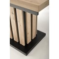Jídelní rozkládací stůl Lamello 130/180 cm dub artisan/černý