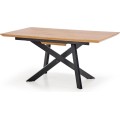 Rozkládací jídelní stůl Capital 160/200 cm zlatý dub/černý