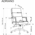 Otočné křeslo Adriano olivové