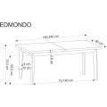 Rozkládací jídelní stůl Edmondo I 160/240 cm dub přírodní/buk