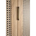 Šatní skříň Borneo K 80 cm dub artisan/černá