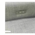 Elektrické polohovací křeslo Uranos s USB šedé