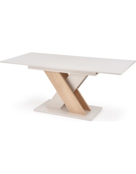 Rozkládací jídelní stůl Xarelto 130/175 cm kašmír/dub cremona