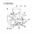 Kancelářská židle Cyborg černá