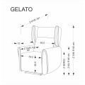 Čalouněné polohovatelné křeslo GELATO béžové