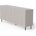 Komoda Paxos 180 cm kašmír/černá