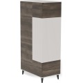 Šatní skříň Random 90 cm kašmír/ořech