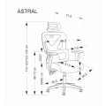 Kancenlářská židle ASTRAL černá
