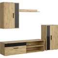 Sada obývacího nábytku Benson dub artisan/černá