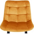 Sametová barová židle CHIC 90 cm šedá