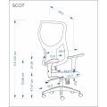 Kancelářská židle SCOT černá