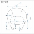 Čalouněné křeslo BAKER krémové