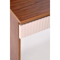 Toaletní stolek HOLLYWOOD s LED osvětlením 94 cm kašmírový/ořech