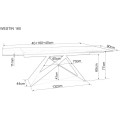 Jídelní rozkládací stůl Westin 160/240 cm černý
